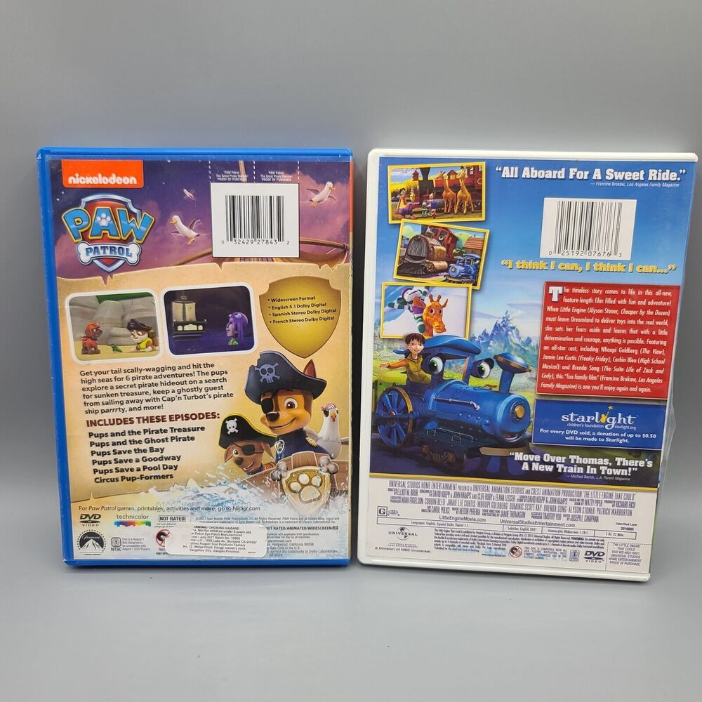 Children's DVD Paw Patrol Babar Curious George Cartoons Lot Of 9 - Picture 7 of 15